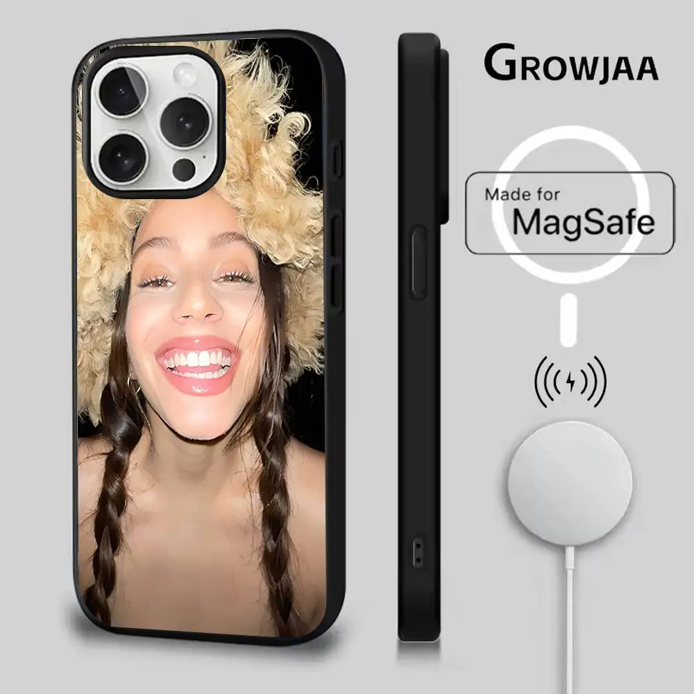 R-Rosalia LUX Cantora Espanhola Capa Magnética: Compatível com IPhone 17,16,15,14,13,12,11,Pro,Max,Plus,Mini,SE4,E