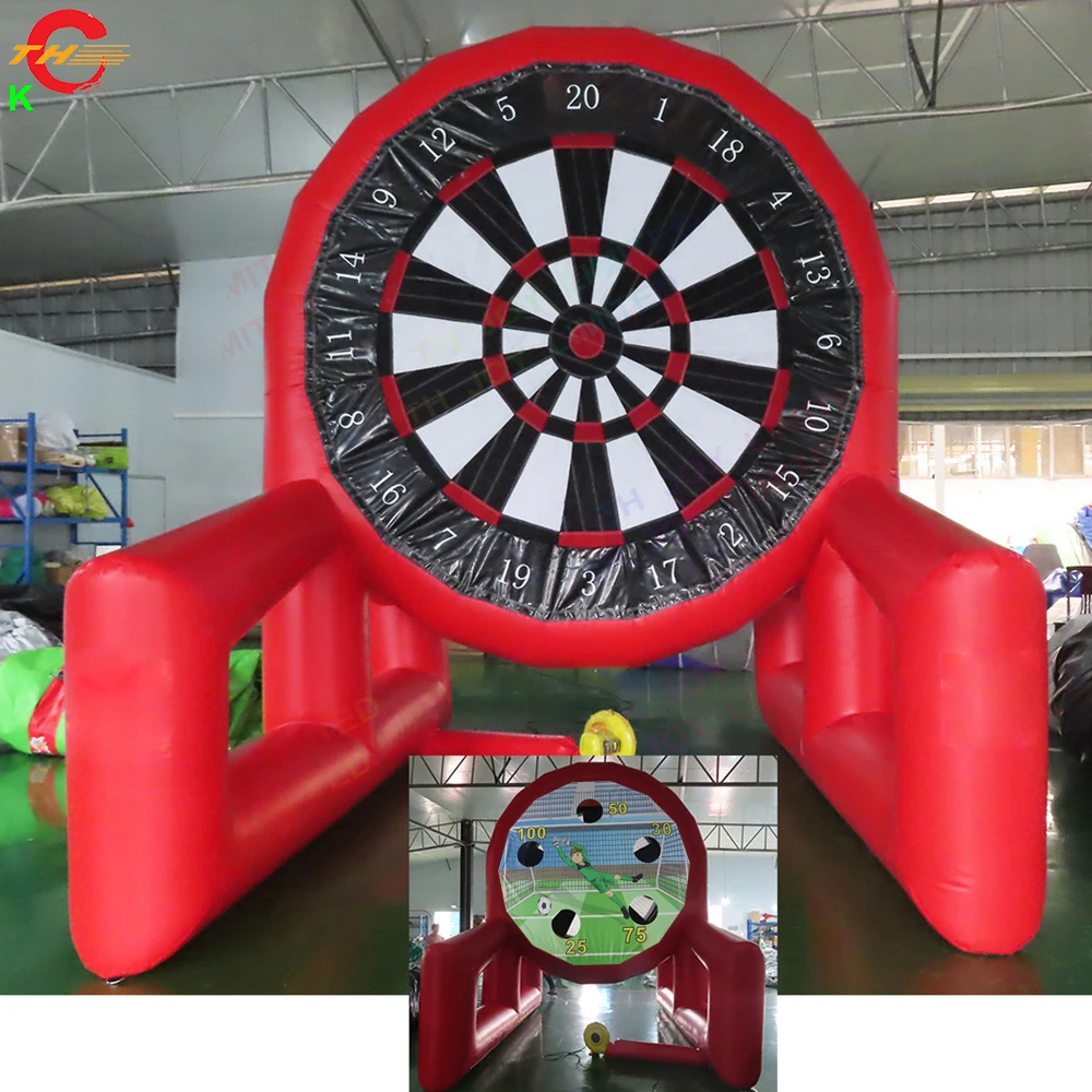

5mH Double Side Inflatable Soccer Dart Board and Archery Shooting Sport Game Toys 2 in 1 Carnival Game Combo for Sale