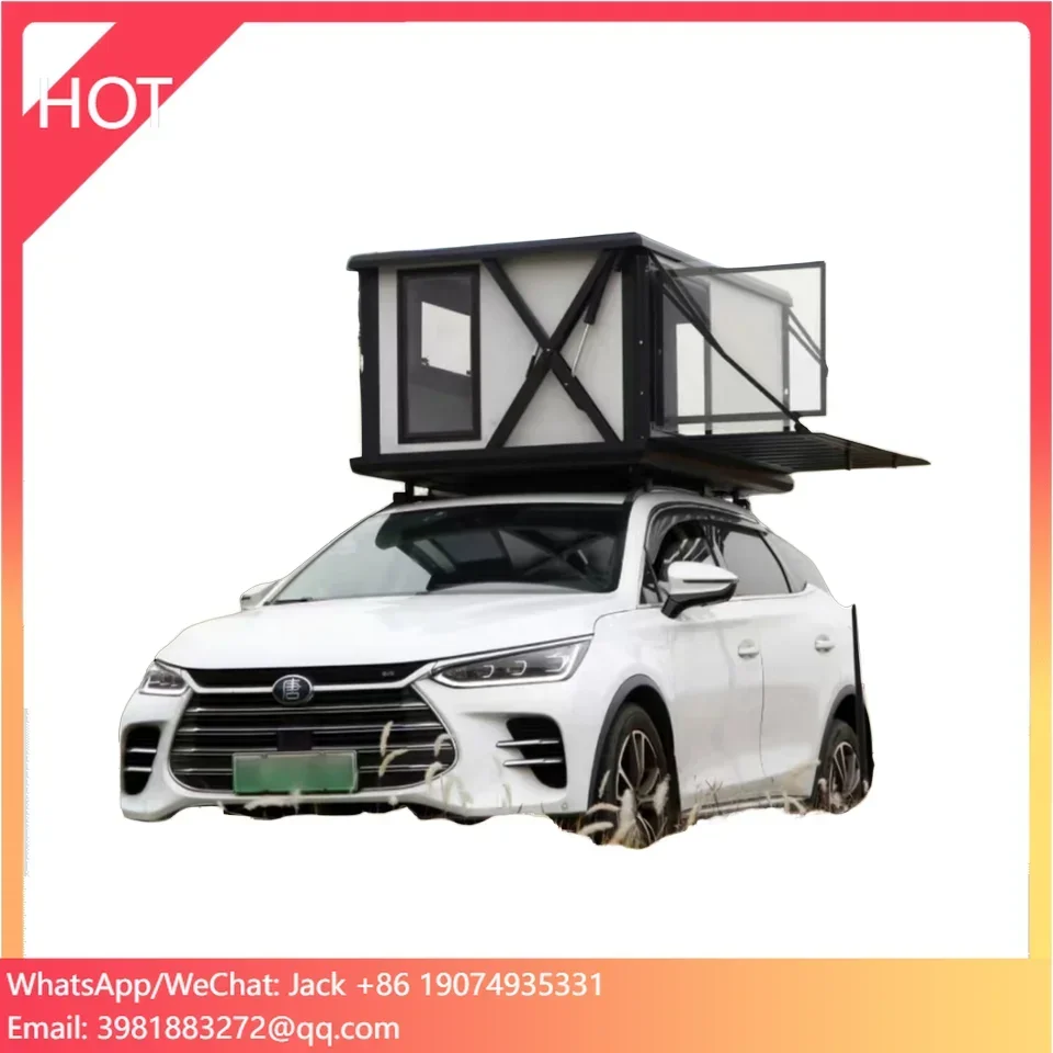 Auto Hard Shell Rooftop Tent 2-3 People For Jeep SUV Van Pickup Truck Car Camping Outdoor Aluminum Overland Roof Rack Top Tents