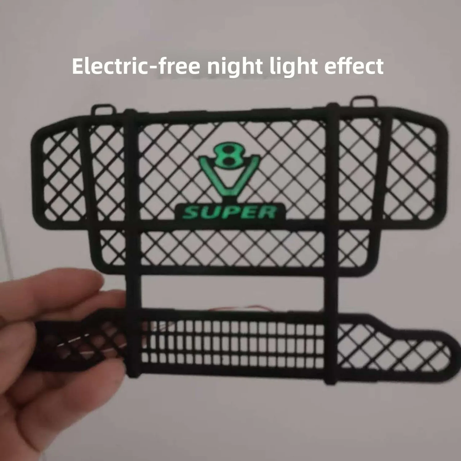 1/14 타미야 RC 덤프트럭 SCANIA R620 VOLVO 메르세데스-벤츠 ACTROS 3363 MAN 부품용 LED 라이트가 장착된 플라스틱 프론트 범퍼 불바