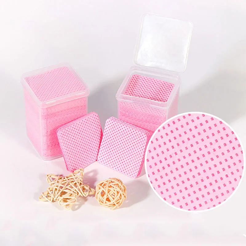 جديد 200 قطعة مزيل جل الأظافر مناديل خالية من الوبر ل مانيكير مناديل تنظيف الأظافر مناديل قطنية أدوات تنظيف XJ01