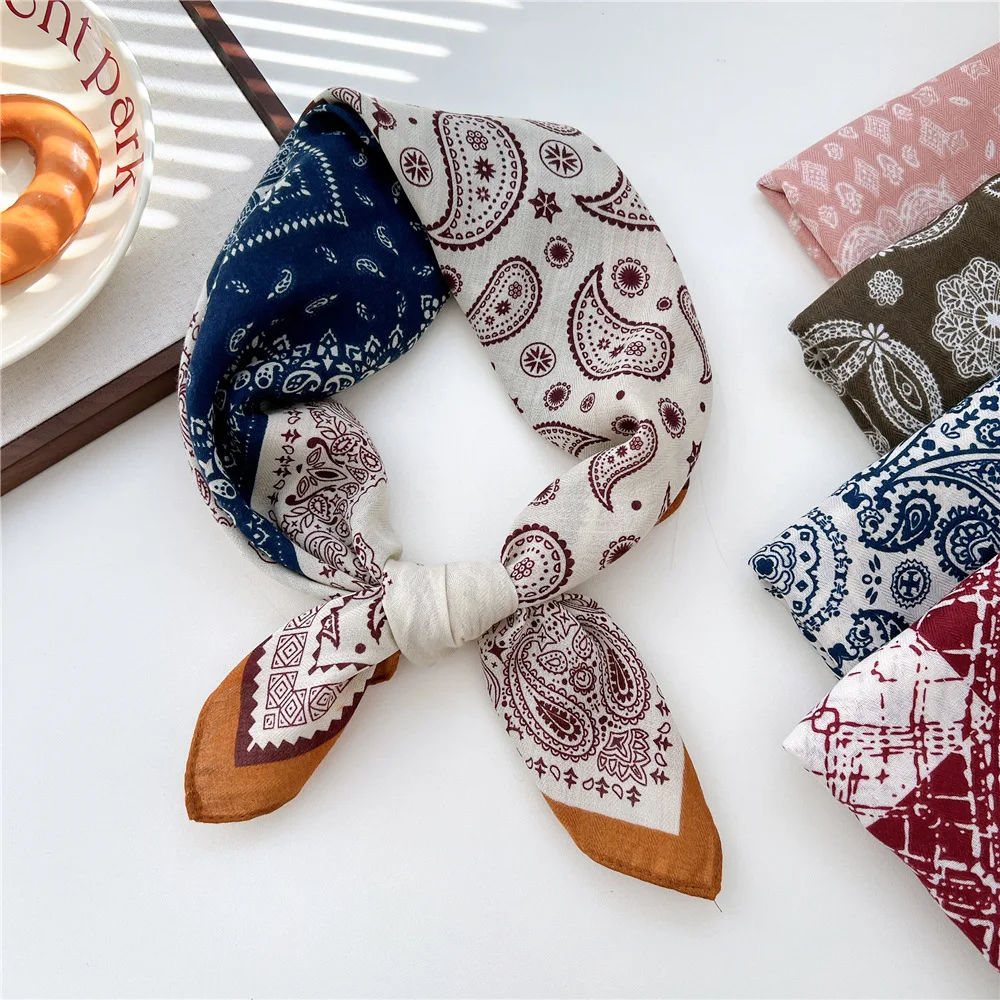 

65*65 см женская милая повязка на голову, банданы, шарф для волос, квадратный шарф, платок, тюрбан, шаль, аксессуары, подарки