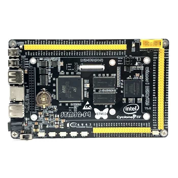 Placa do desenvolvimento da aquisição dos dados STM + FPGA, STM32F429, CYCLONE IV, EP4CE10