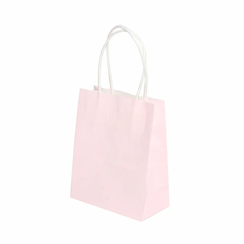 30/50/100 stuks Mini Kleine Kraftpapieren Zak met Handvatten Festival Gift Bag Hoge kwaliteit Snoep Boodschappentassen