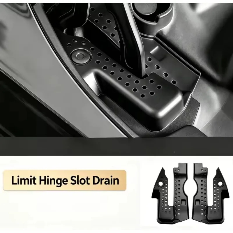 4pcs Engine Compartment Arainage Groove Protective Cover Limiting Pin Chain Groove+2*Cover For Volvo For S90 For V90 2017-2026