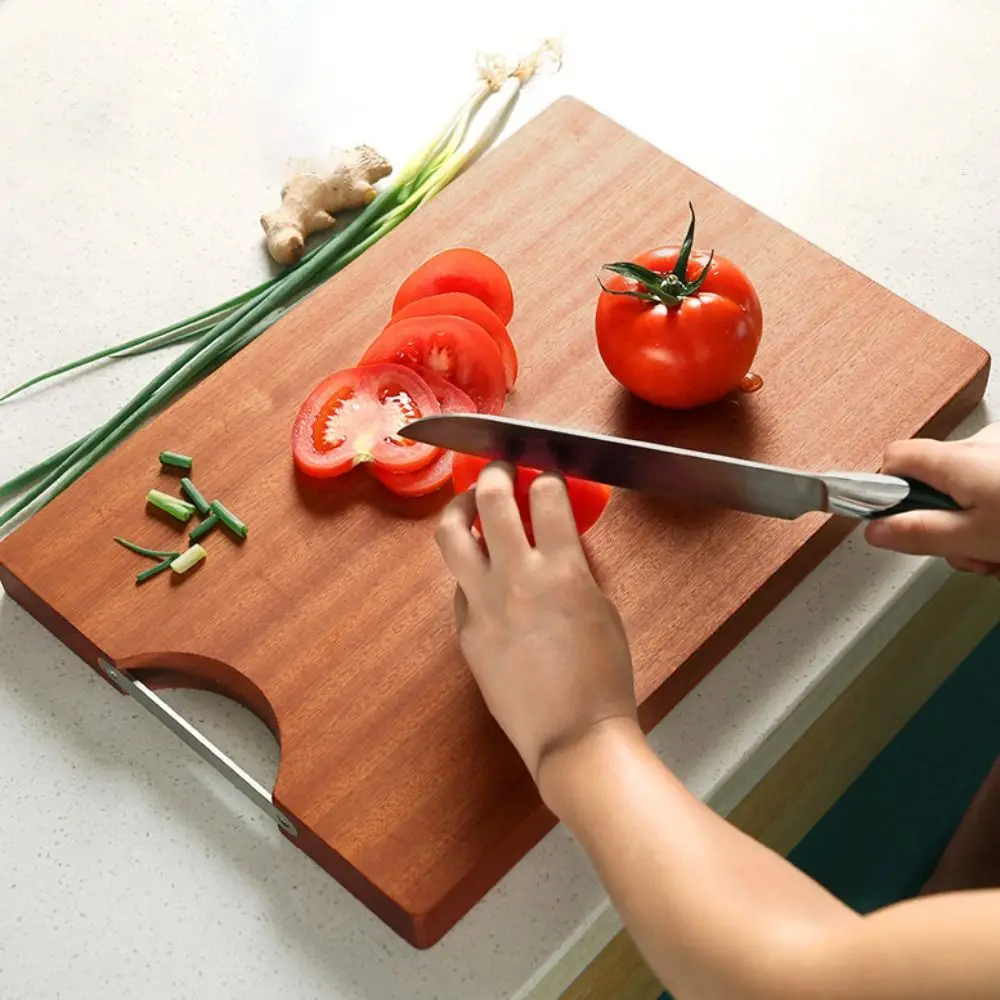 

Rectangular Ebony Cutting Board Anti-mold Antibacterial Wooden Chopping Blocks Thickened Non-slip Chopping Board Kneading Dough