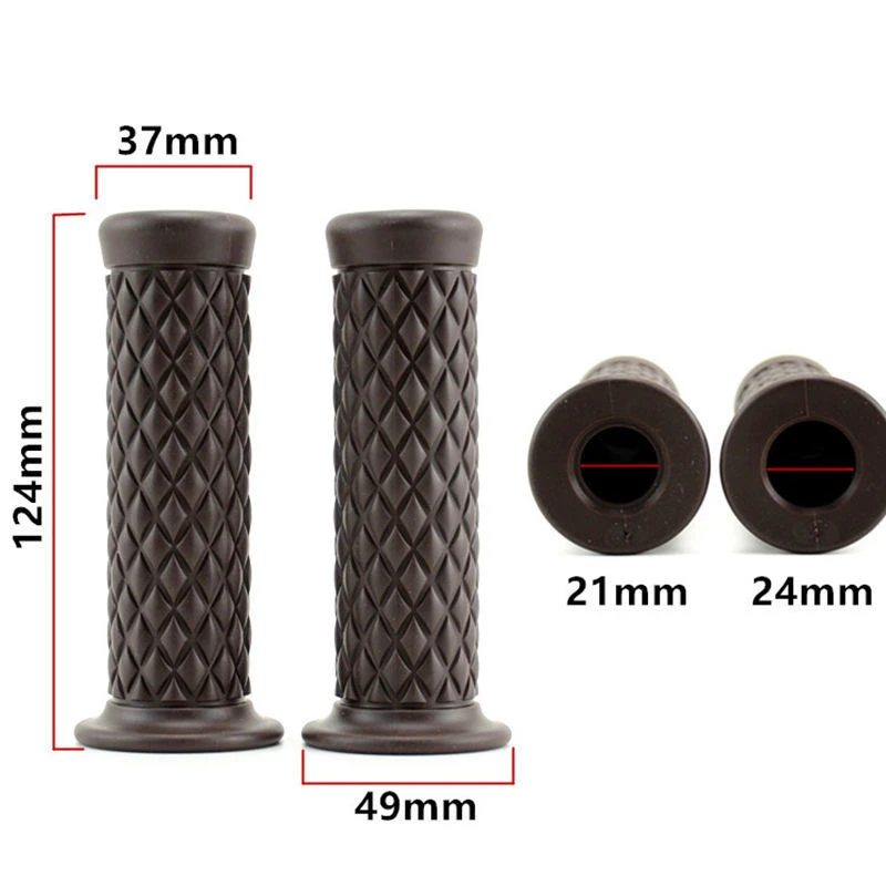 Off-road motorcycle handlebar sleeve with rubber single-color soft handlebar rubber grip handpad sleeve - sweat-proof and anti-s