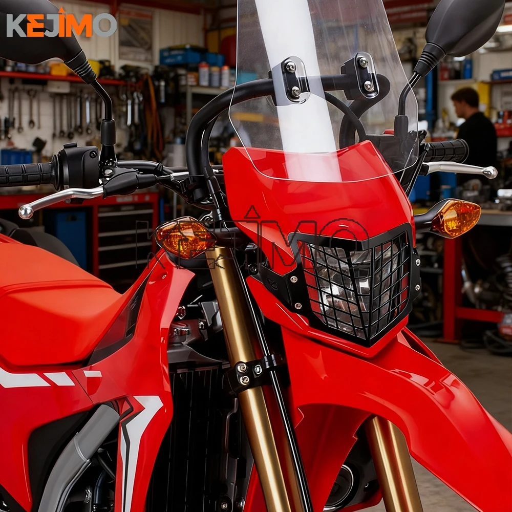 

Headlight Grille Guard Grill Light FOR HONDA CRF250L CRF250M CRF300L CRF 250 L M 300 L 2013-2023 2022 HeadLamp Cover Protector