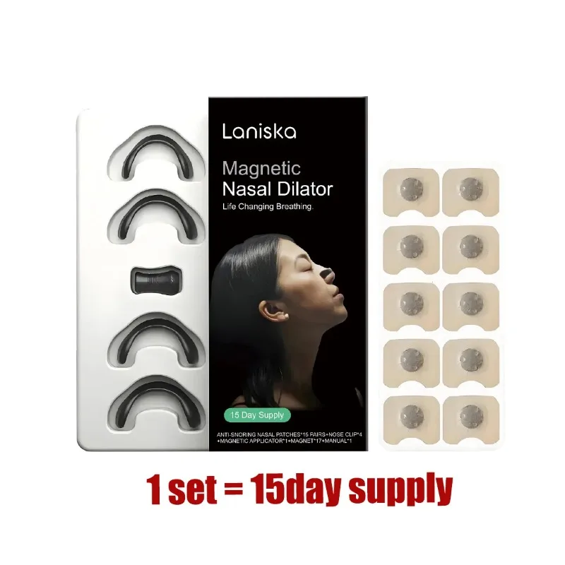 

Magnetic nasal band relieves snoring and better breathing/exercise nasal dilator with oxygen promotion technology/gentle