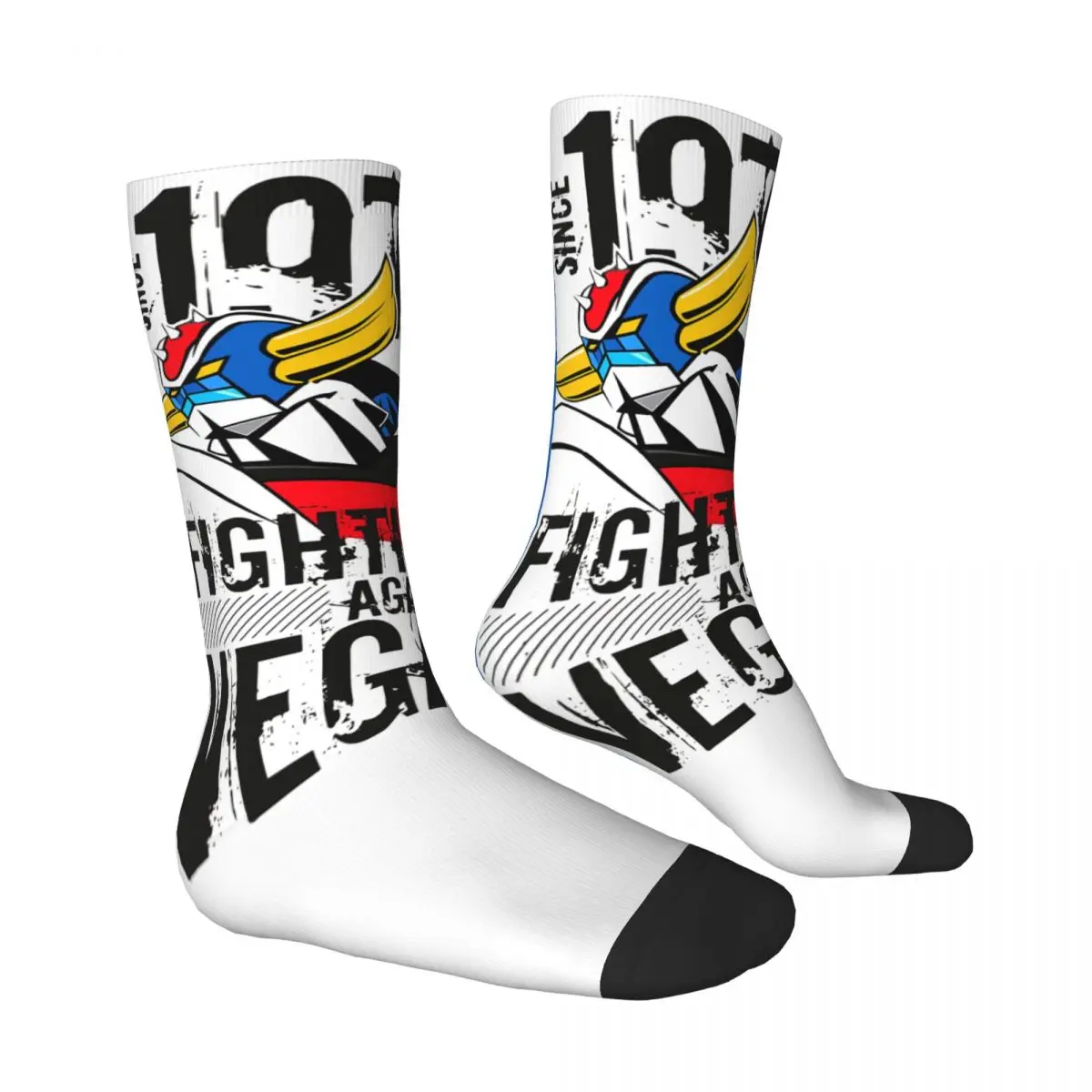 UFO Robot Grendizer Grendizer And Actarus Men Women Socks Outdoor Novelty Spring Summer Autumn Winter Stockings Gift