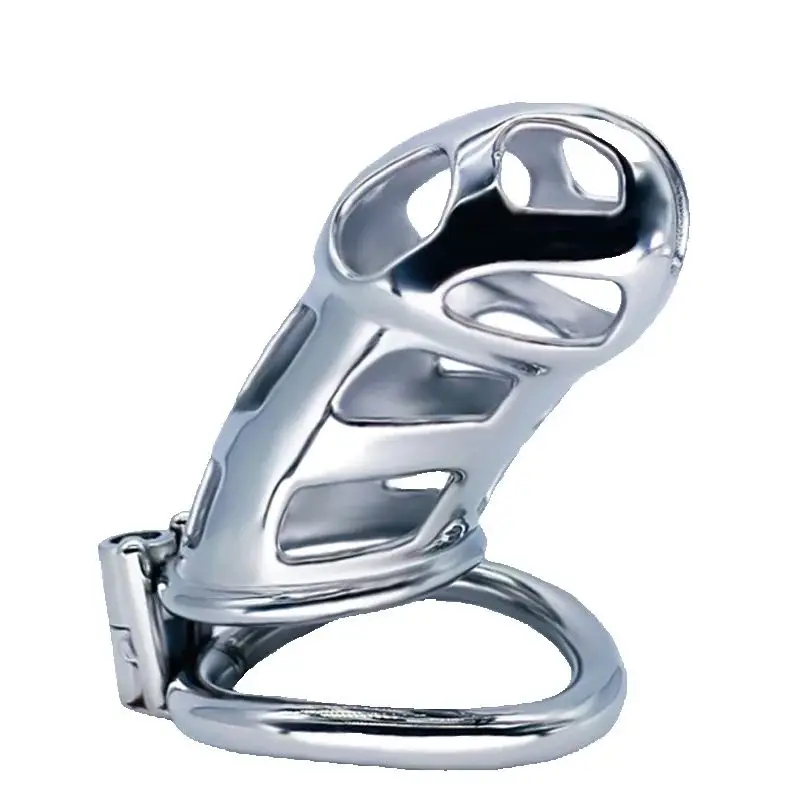 SHAZ Male Chastity Cage Continuously Designed Stainless Steel Cock Protection Male Masturbation SM Game Toy
