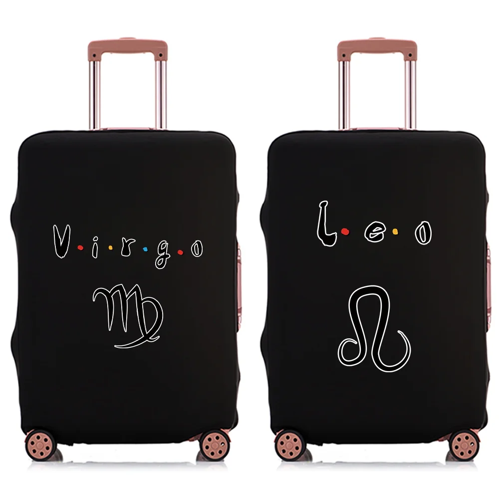 أساسيات العطلة موضة الأمتعة حامي غطاء حقيبة تروللي بعجلات المحمولة كوكبة نمط الأمتعة يغطي للجنسين 18-32 بوصة #1