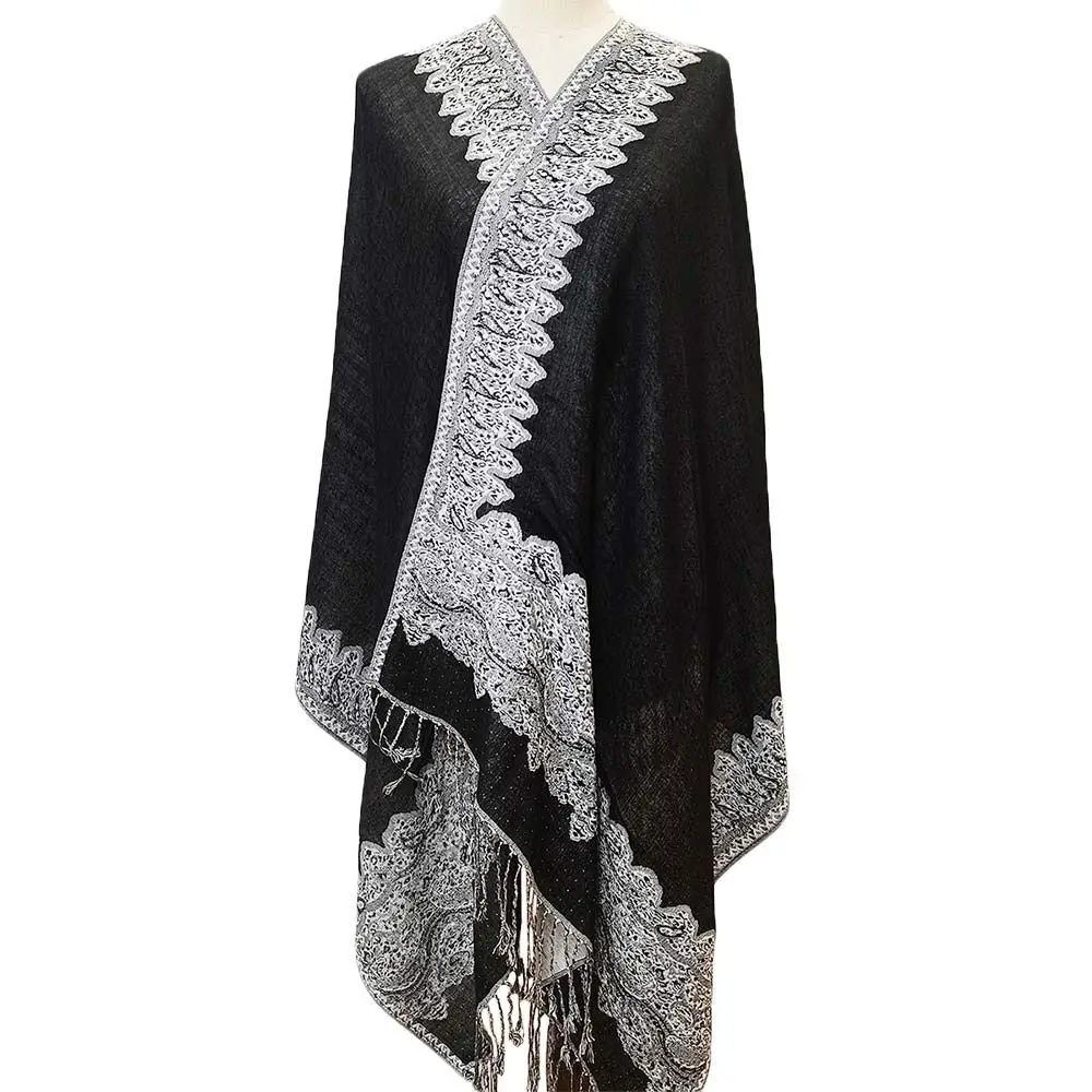 Fashion Paisley Long Scarf Tassel All-Match Pashmina Breathable Sun-Resistant Shawl