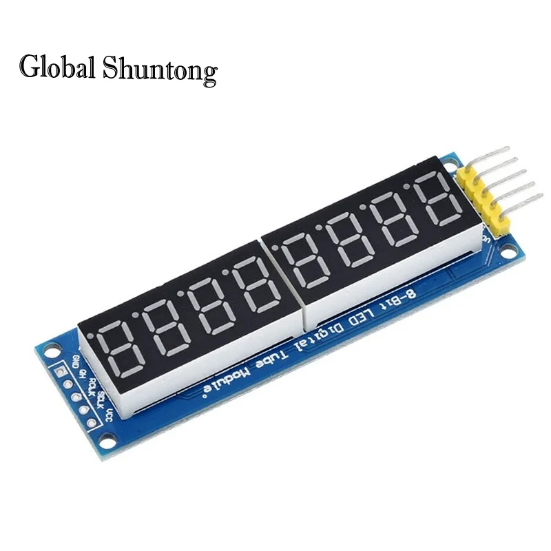 TM1638 moduł TM1637 4 wyświetlacz klucza do AVR Arduino MAX7219 cyfrowy świetlówka LED 8-Bit 74HC595