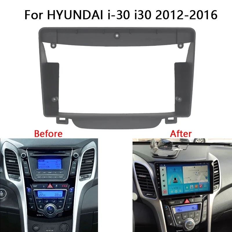 

Car Radio Fascia For Hyundai I30 2012 2013 2014 2015 2016 Multimedia Player Head Unit Frame Kit Auto Stereo Dash Cover Holder