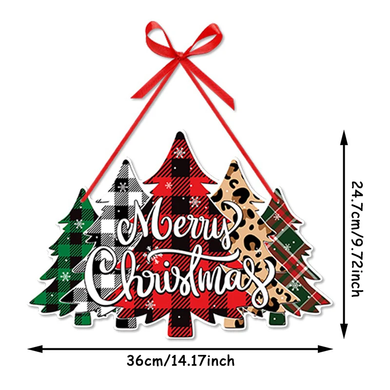 1 مجموعة عيد ميلاد سعيد سانتا كلوز موضوع الباب شنقا قلادة الديكور شتاء سنة جديدة سعيدة عيد الميلاد الاحتفال حزب DIY بها بنفسك لوازم #2