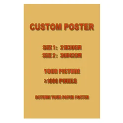 Vintage Custom Kraft Paper Poster Have  Your Own Personal Aesthetic Poster and Prints Painting Kitchen Room Bar Wall Art Decor