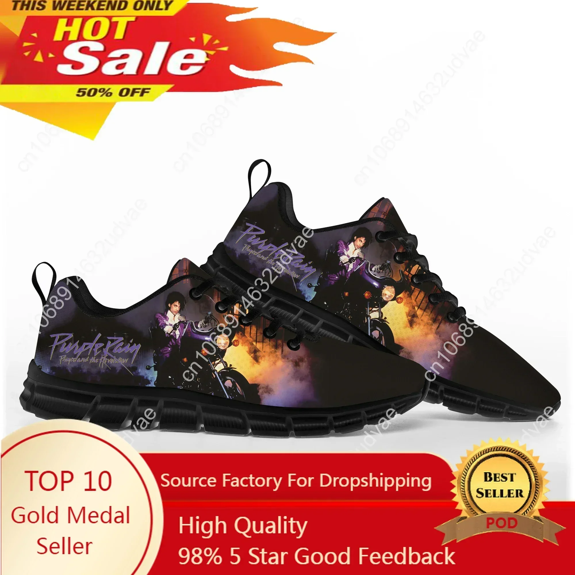 

Prince Rogers Nelson Purple Rain Sports Shoes Mens Women Teenager Sneakers Casual Custom High Quality Couple Shoes