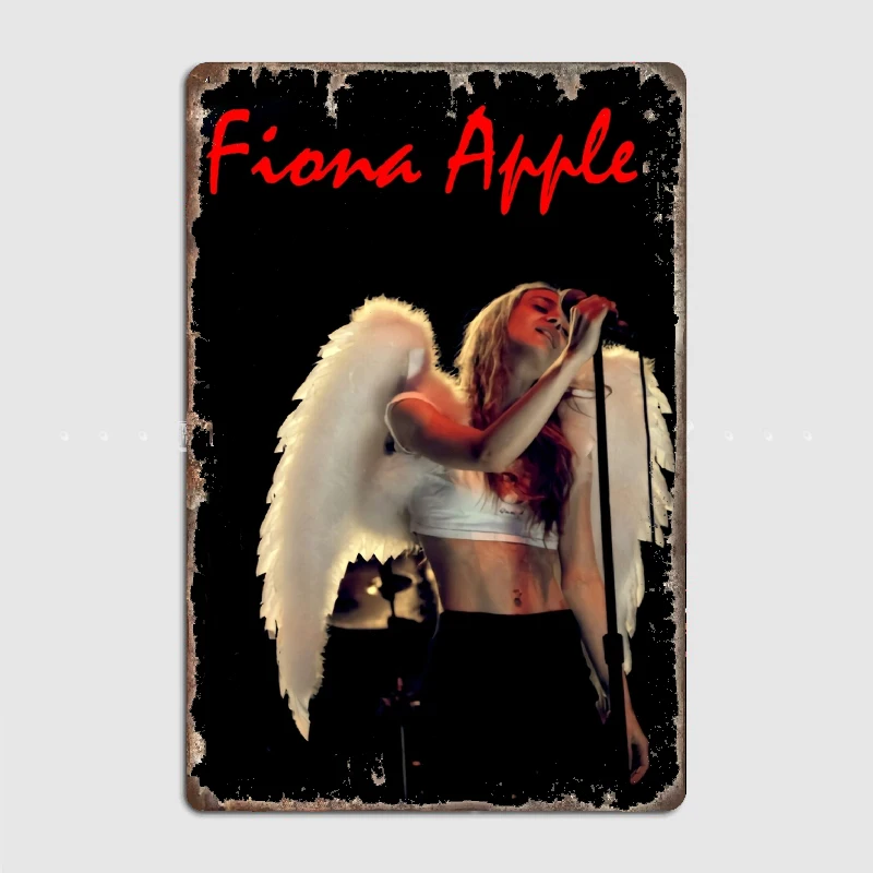 Fiona Apples Angel Poster Metal Tin Sign Truck Indoor and Outdoor Home Bar Coffee Kitchen Wall Decoration