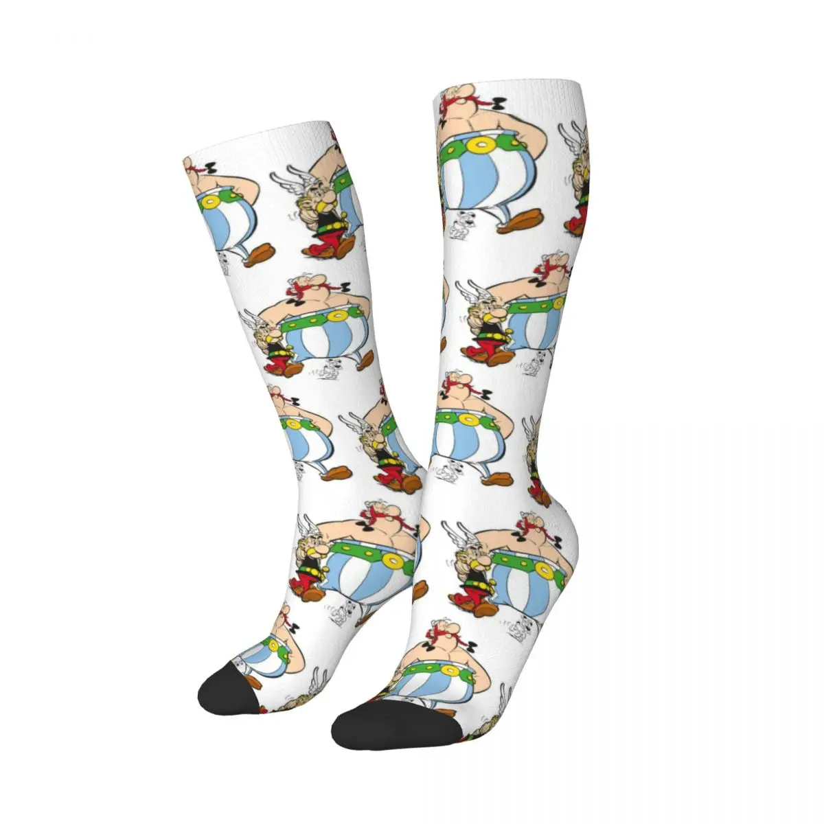 Asterix And Obelix Socks Harajuku High Quality Stockings All Season Long Socks Accessories for Man's Woman's Birthday Present