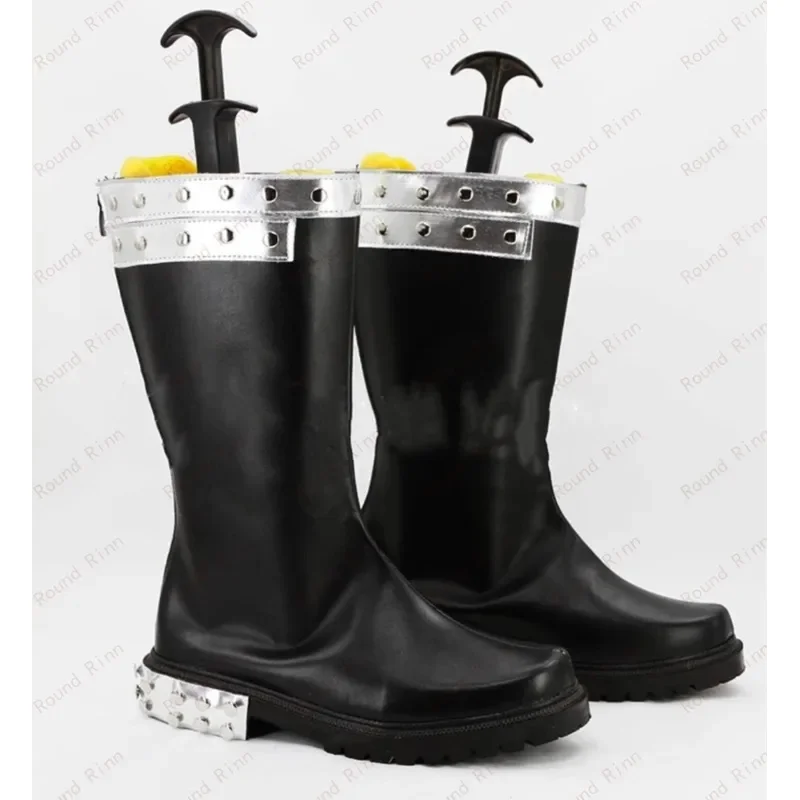 

DY20JP Anime Fairy Tail Gajeel Redfox Cosplay Costume Shoes Handmade Faux Leather Boots25