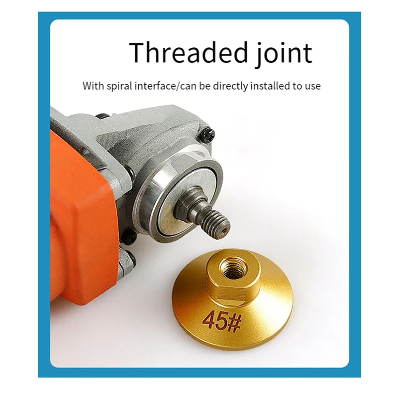 A44F-2PCS M10 브레이즈드 평면 연마 헤드 연마석 대리석 석영 자갈 연마