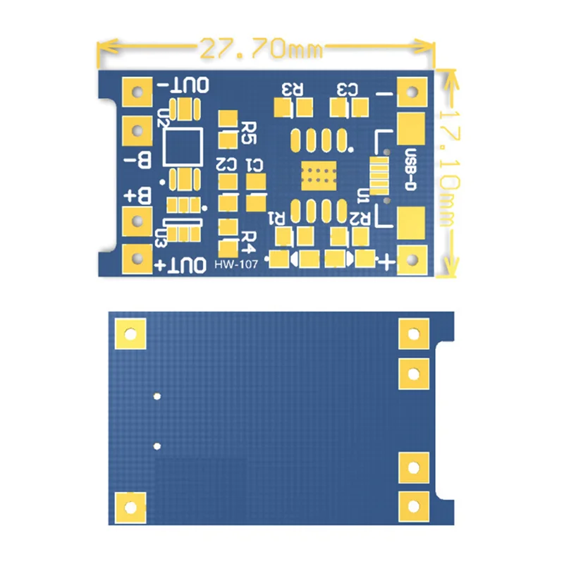 

B68C 50 шт. TP4056 Micro-USB 18650 плата для зарядки литиевой батареи 5 В 1 А модуль зарядного устройства с защитой двойные функции синий
