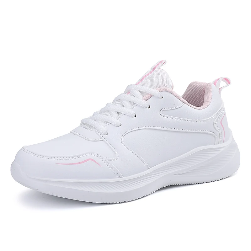 Women's Walking Sneakers Sports Running Comprehensive Trainers for Office Lady Body Shaping Female Tennis White Black Golf Shoes