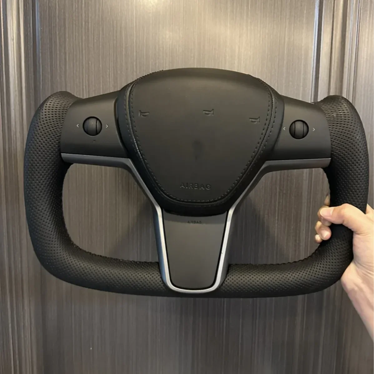 New Style For Model 3 Yoke Steering Wheel For Tesla Car Steering Wheel With Heated Function 2020 2021 2022 2023