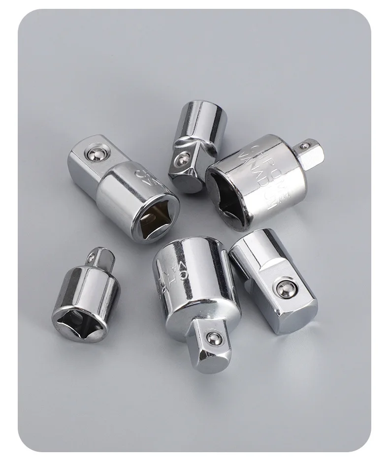 1/4" 3/8" 1/2" Ratschenschlüssel-Adapter, Ratsche/Stecknussverlängerung/Umrüstsatz aus Chrom-Vanadium-Stahl für die Wartung von Automobilen – Detail 11