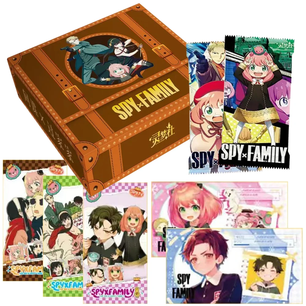 

SPY×FAMILY Character Collection Card Fun Desktop Toy Japanese Warm Comedy Anime Exquisite Puzzle Card Kid's Birthday Party Gift