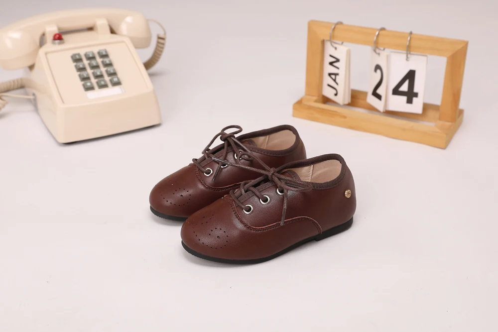 AS Kinderschuhe Marken-Kinderschuhe Baby Mädchen Lederschuhe Kleinkind Prinzessin Ballerinas Jungen Brogue Oxford Weiche Plateau Mary Jane Schuhe – Detail 21