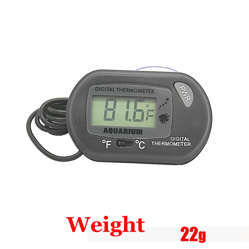 -50-70℃/-58-158°F Mini Electronic Digital Display Fish Tank Thermometer Aquatic Pet Box Reptile Turtle Thermometer with Probe