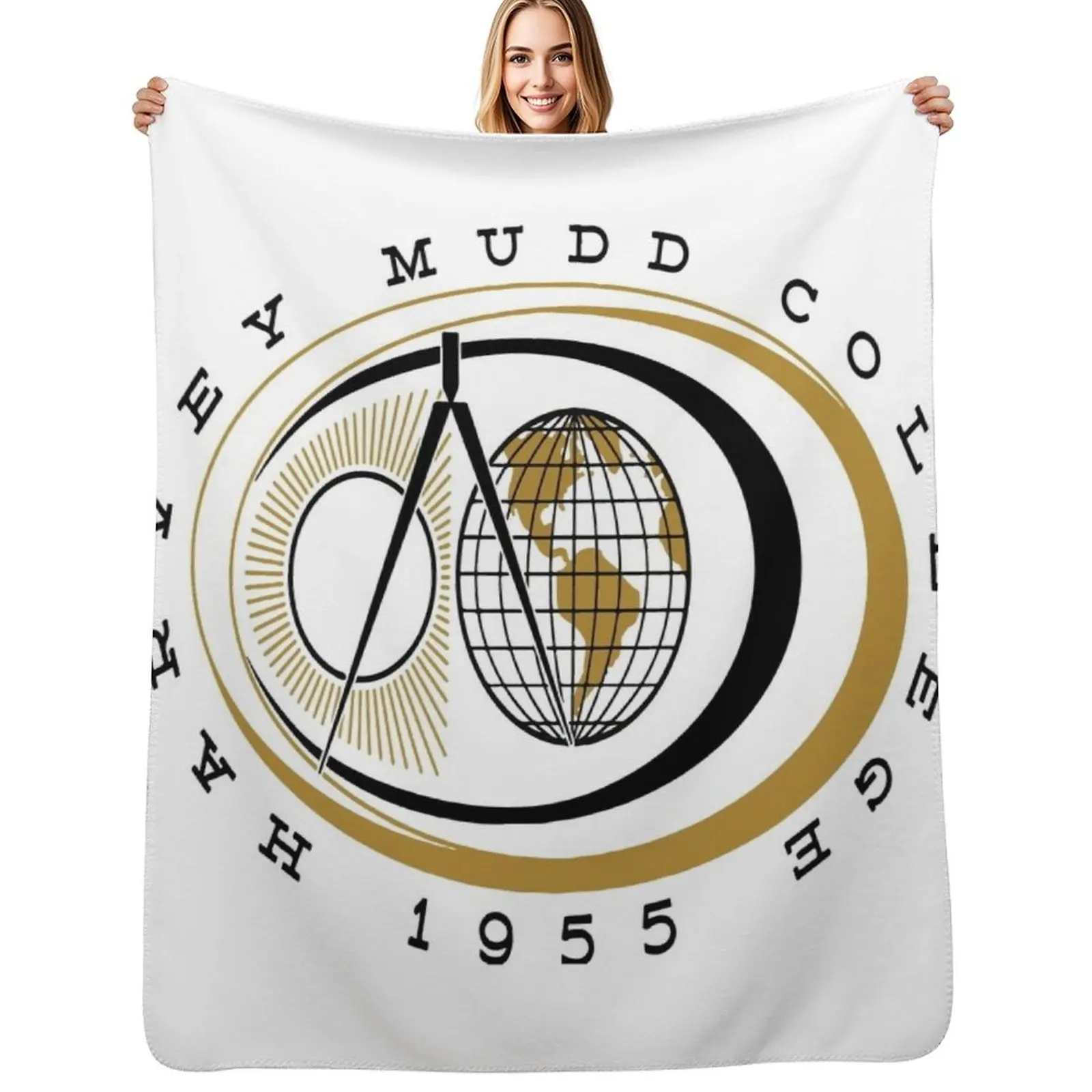 Harvey Mudd College 1955 Throw Blanket Cozy Throw Blanket for Bed Sofa Chair