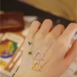 Movies Peripherals The Deathly Hallows Necklace Collectible Pendants Best Birthday Gifts for Girlfriends Christmas Boy Toy