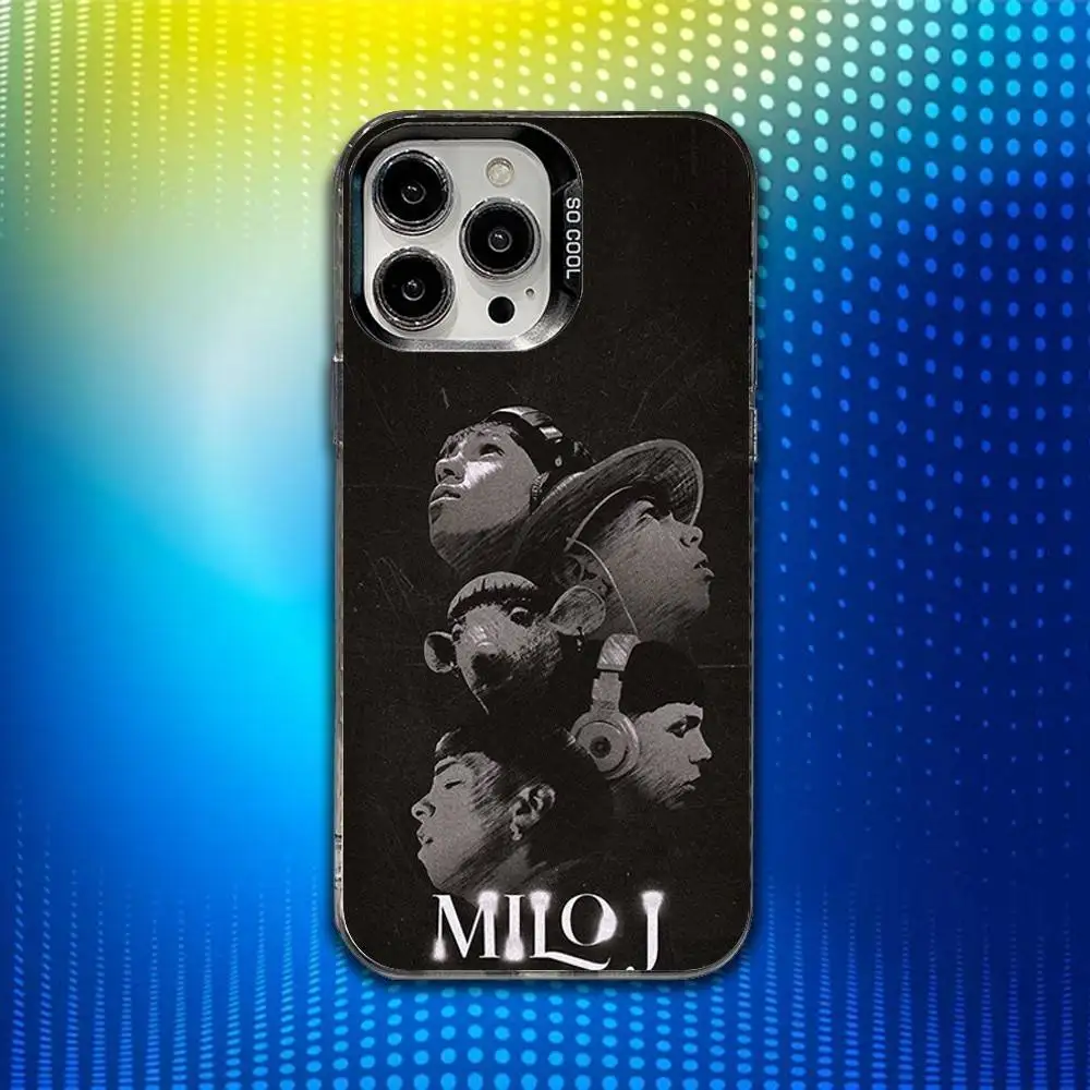 Чехол для телефона Singer M-Milo J Fruto для iPhone 17,16,15,14,13,12,X,8,Pro,Max,Plus,E,SE4,Air,Mini IMD матовый черный