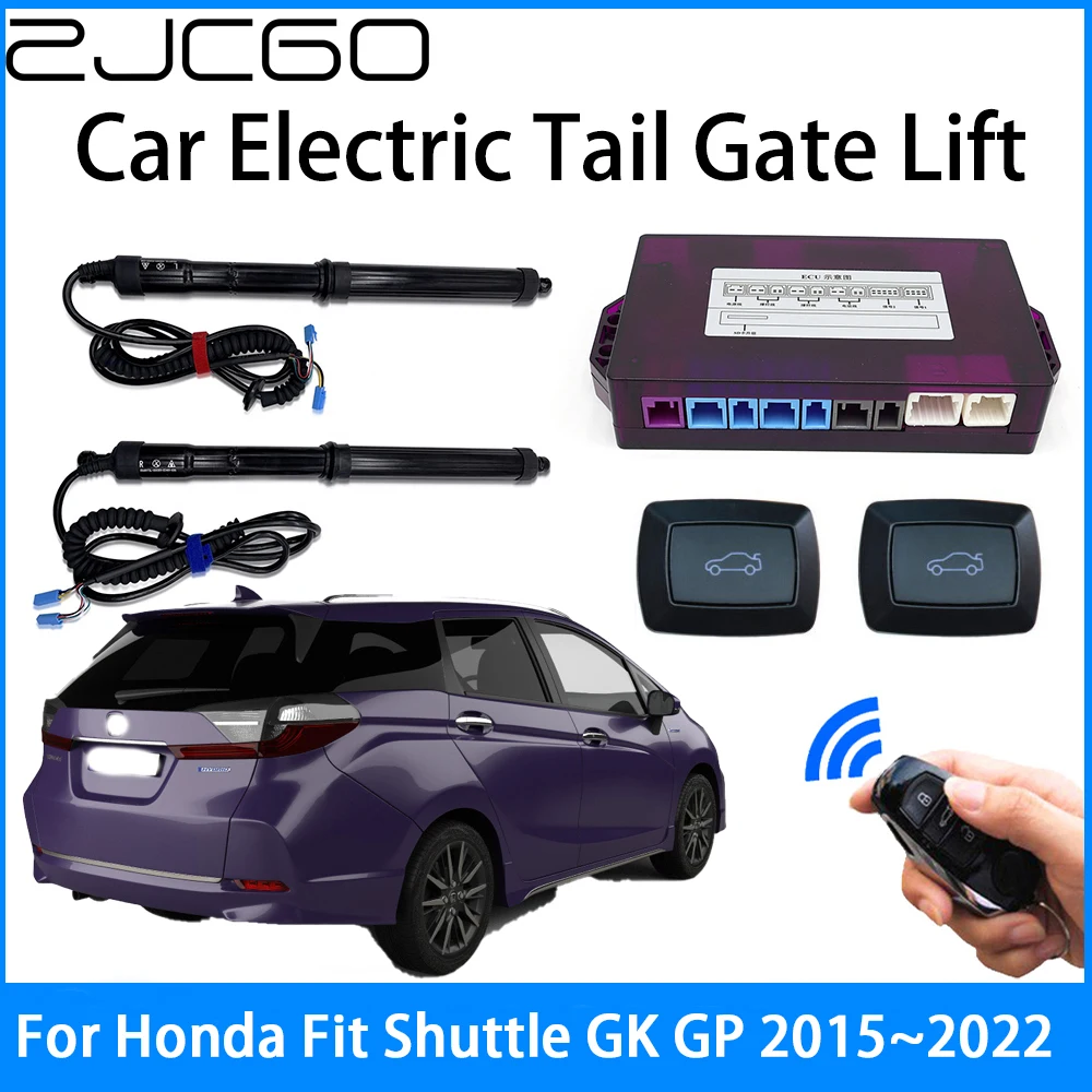 

ZJCGO Car Power Trunk Electric Suction Tailgate Intelligent Tail Gate Lift Strut For Honda Fit Shuttle GK GP 2015~2022