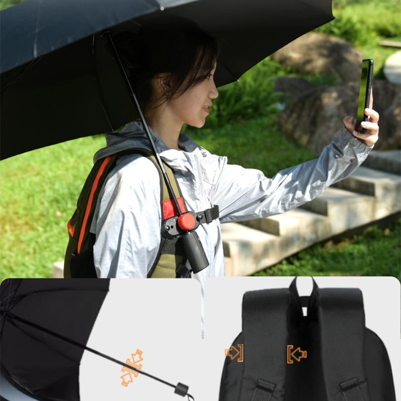 Backpack Strap Umbrella Clip Parasol Fixed Support Portable Lightweight Outdoor Eay To Use Bag Belt Travel Umbrella Holder