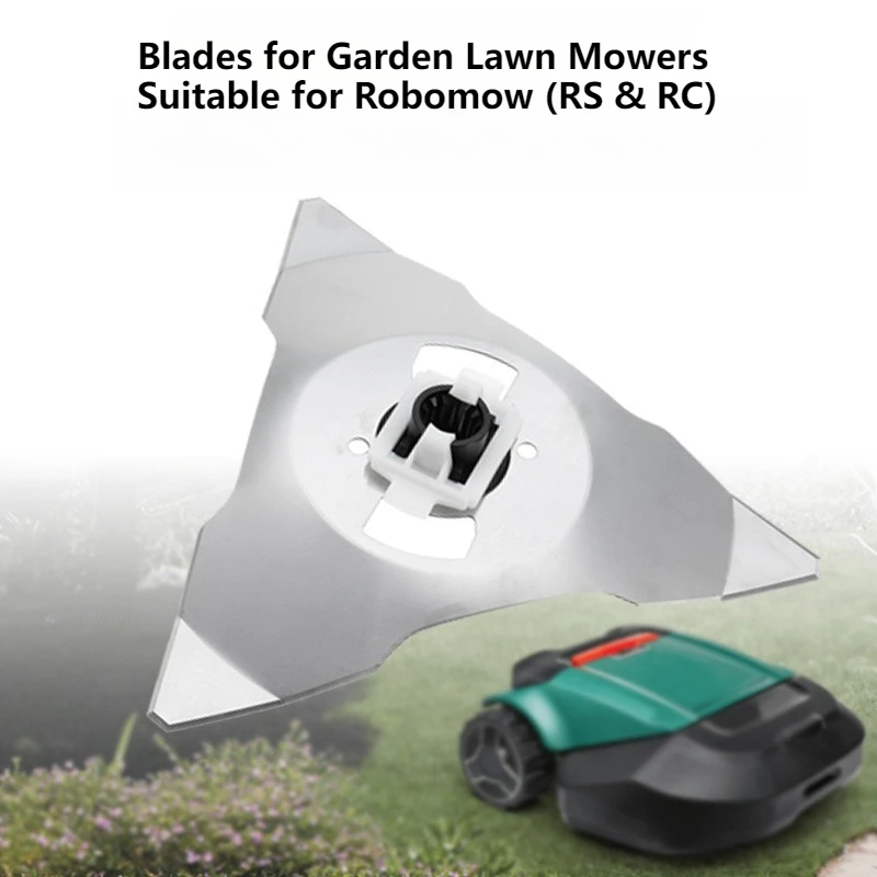 Grande lame de tondeuse à gazon triangulaire, lame de coupe de remplacement Robomow RS RC en acier inoxydable pour jardin