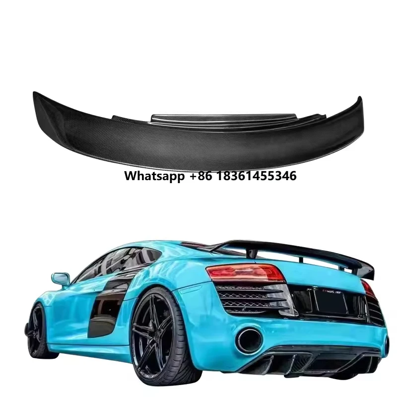 

For R8 Sport 4S V10 GT Sedan Ture Factory Fitment M Style Carbon Fiber Rear Spoiler Wing