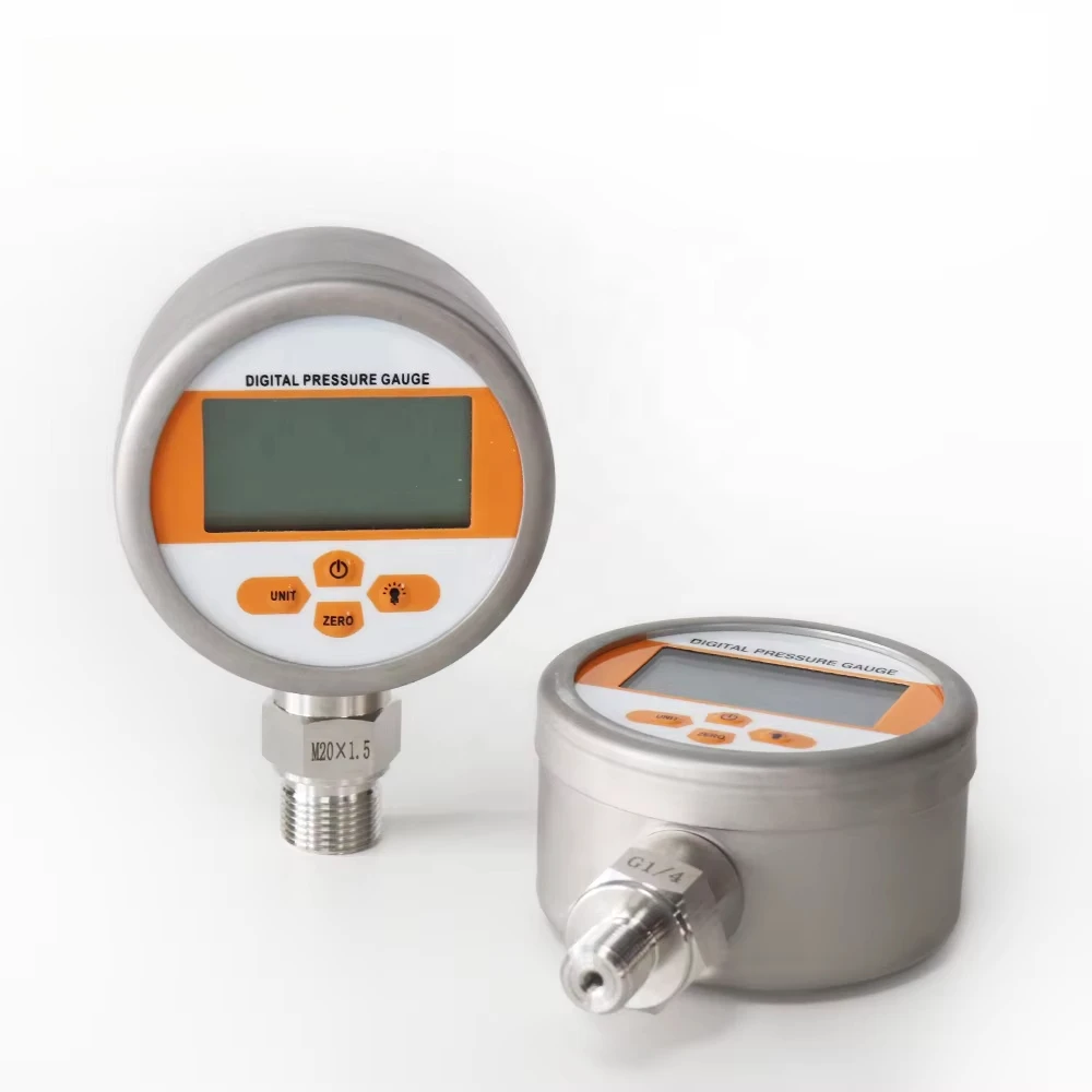 0.5% Accuracy -100kPa to 100MPa Digital Pressure Gauge Stainless Steel LCD Display Measuring Instruments