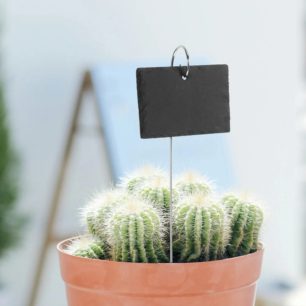 

3Pcs Waterproof Stainless Steel Plant Markers Stone Garden Stakes Plant Labels Outdoor Herb Garden Signs for Plants