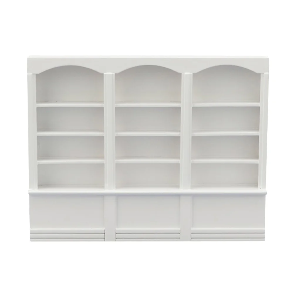 1pc Kreative Bücherregal Umweltfreundliche Mini Schrank Haus Dekoration Display Regal Mini Möbel Zubehör Dreifach Bücherregal