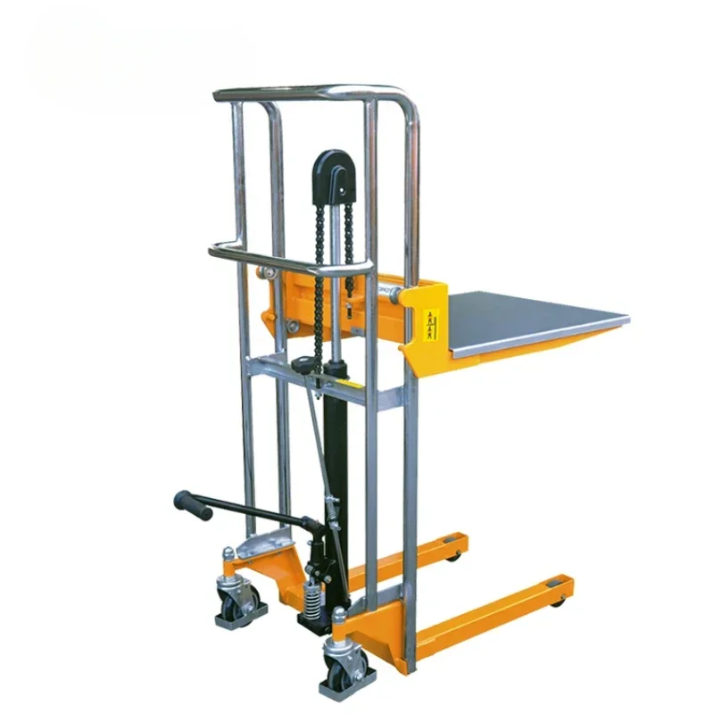 cargo light weight manual portable rustproof pallet stacker lifting 1.5m  pallet jacks with removable lit tables