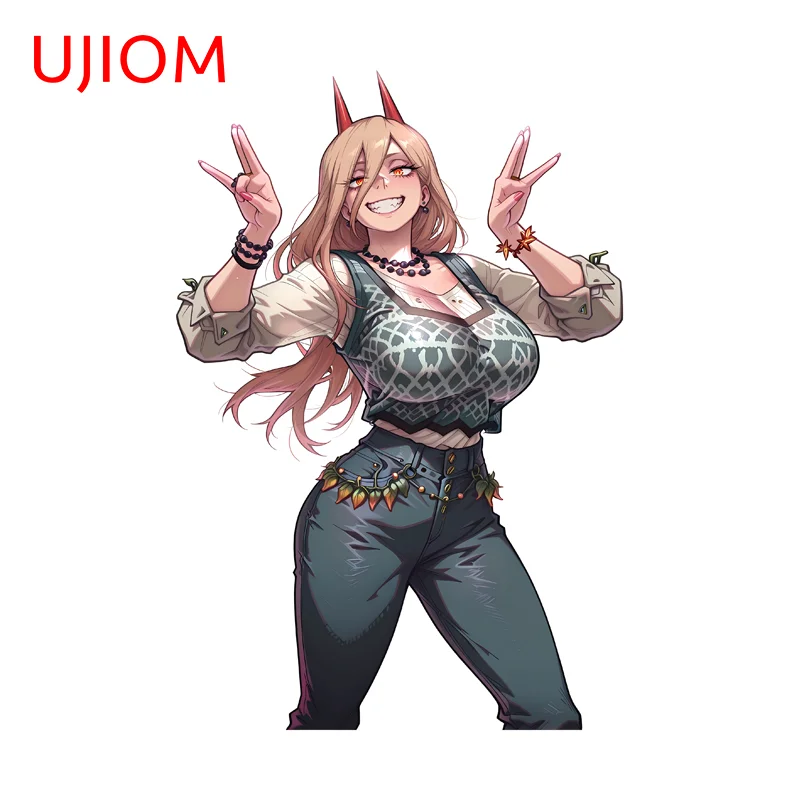 UJIOM Power Peeking Girl Wall Sticker Artistic Fashionable Enchanting Scratch Proof PVC Decal Vinyl High Quality DIY Decor