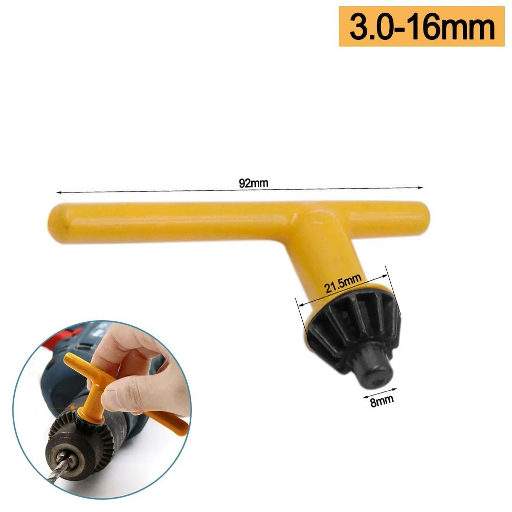Kit de llaves de portabrocas con una gama de llaves de tamaño de 0 a 6 mm a 16 mm Se adapta perfectamente a reparaciones y proyectos en el hogar