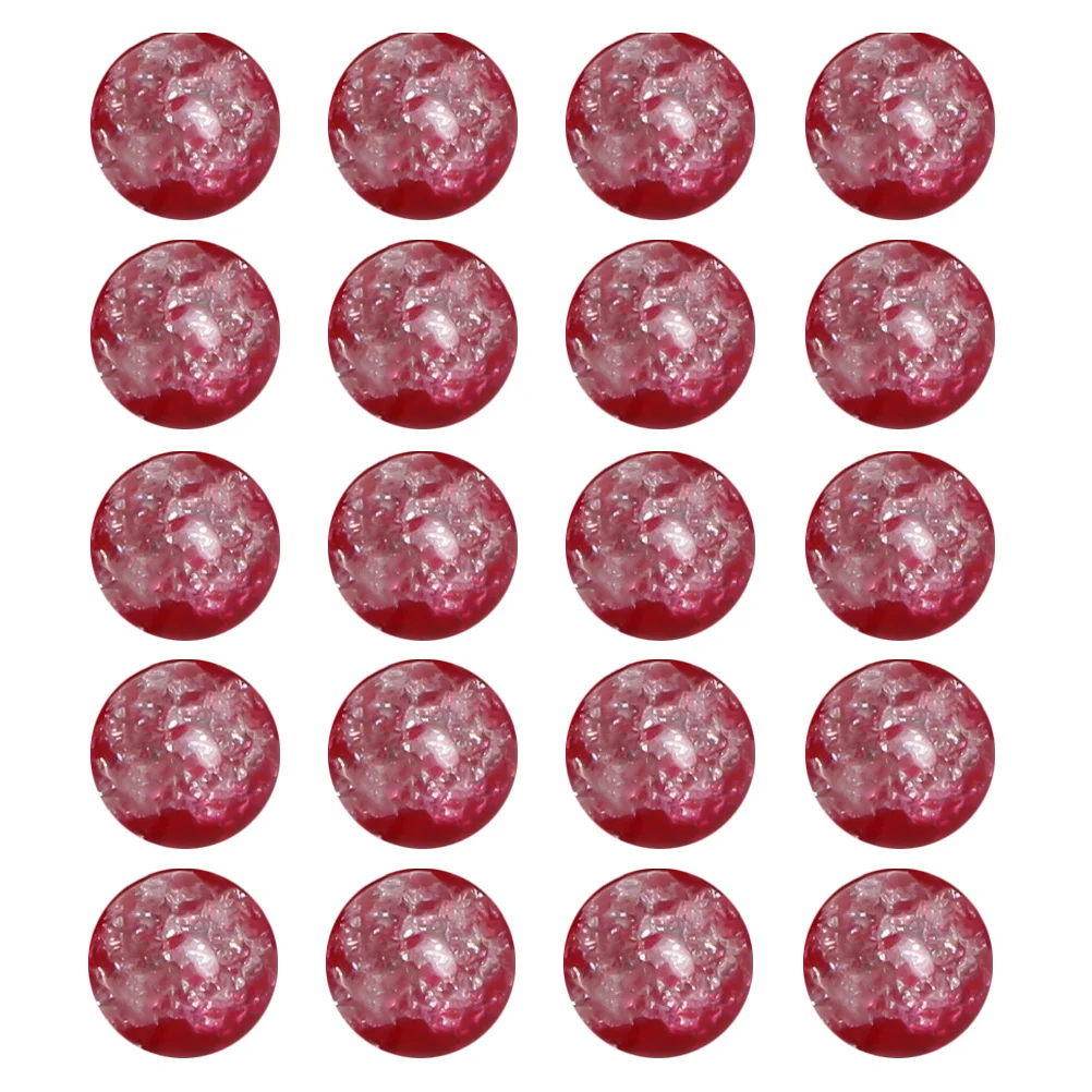 

10Mm Glass Beads Mini Hole Design DIY Craft Beads for Jewelry Making Creative Bracelet Necklace Red Stone Bead Set