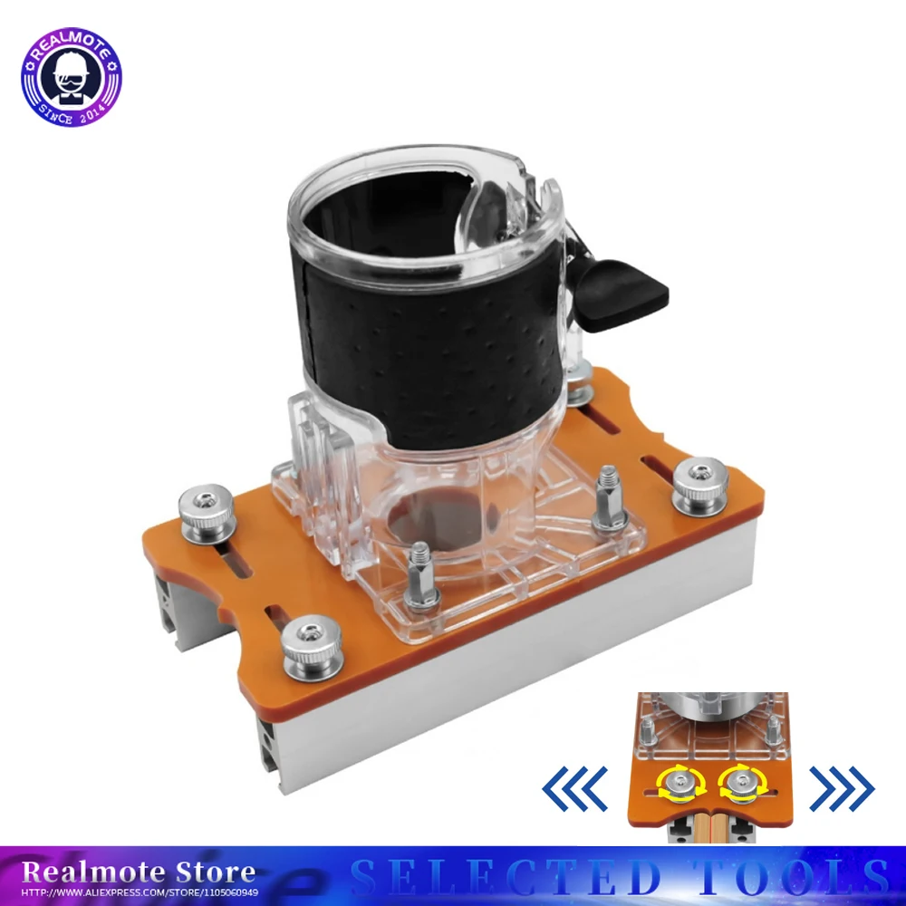 Holz Router Schlitzen Locator Genaue Schlitz Basis Schlitzen Maschine Halterung Handheld Rand Trimmer Fräsen Kurve Schneiden Werkzeug Hig