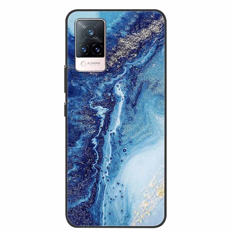 For vivo V21 5G Case New Fashion Marble silicon Soft TPU Back Cover For vivo V21e 4G 5G V21 V 21 Phone Cases vivoV21 v21e Capa