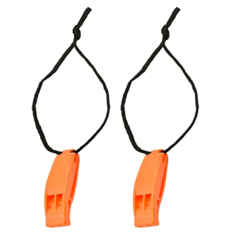 2Pcs Emergencies Keyring Safety Survival Plastic for Hikings Camping Training Outdoor Sports Training